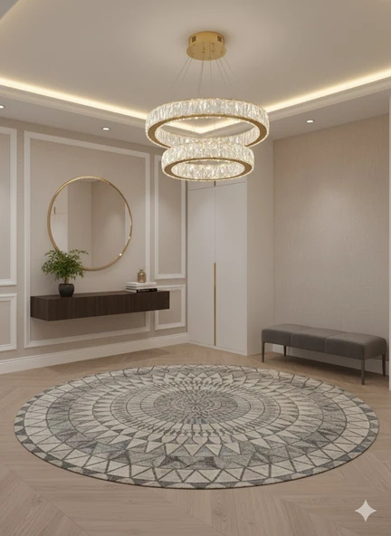 GN GEN AYDINLATMA Plaket Kristal Taş Işlemeli Gold Paslanmaz Ledli 30-40 cm - 3
