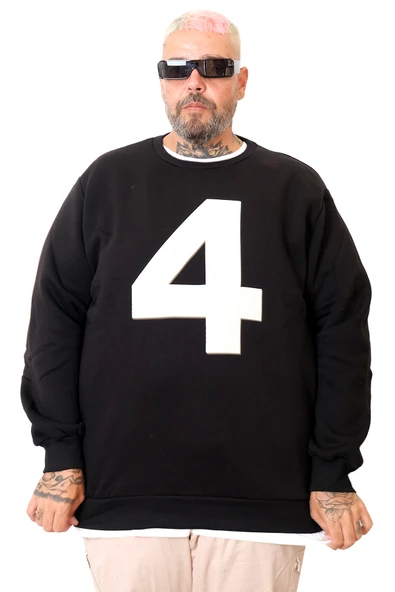 Mode XL Battal Beden Bis Yaka Sweat 4 U25809 ürün görseli 1