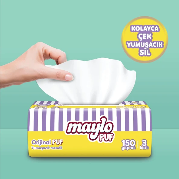 Maylo Puf Mendil 150'li Tek Paket - 4