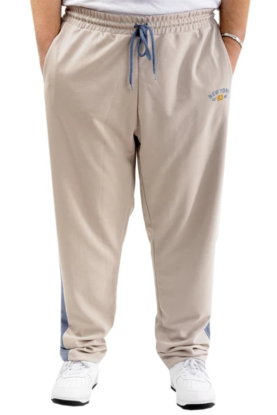 Mode XL Erkek Büyük Beden Eşofman Altı Cepli İnterlok GARNILI 24518 Gri ürün görseli 1