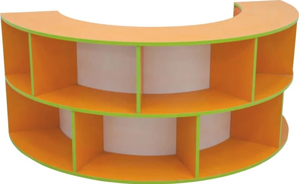 S KİTAPLIK KOLTUKLU ORTASINDA YUVARLAK MASA 90X180Q H70 ürün görseli