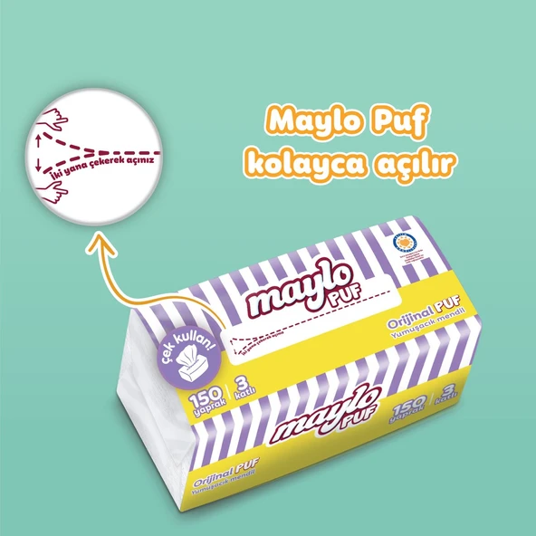 Maylo Puf Mendil 150'li Tek Paket - 6