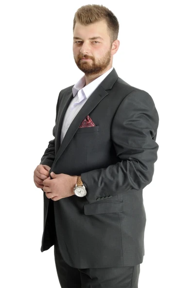 Mode XL Büyük Beden Erkek Takım Elbise PEROTTI 23021 Haki - Resim 2