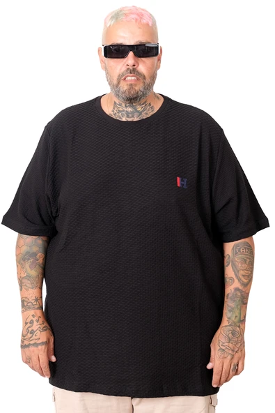 Mode XL Erkek Büyük Beden T-Shirt Petek U20038 ürün görseli 1