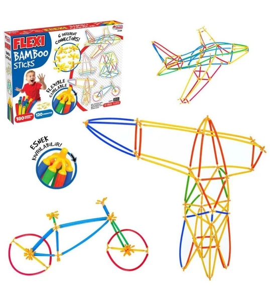 FLEXİ BAMBU ÇUBUKLAR 300 PARÇA - Resim 2