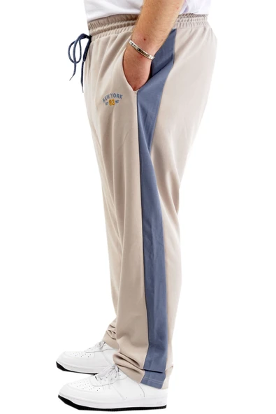 Mode XL Erkek Büyük Beden Eşofman Altı Cepli İnterlok GARNILI 24518 Gri - Resim 3