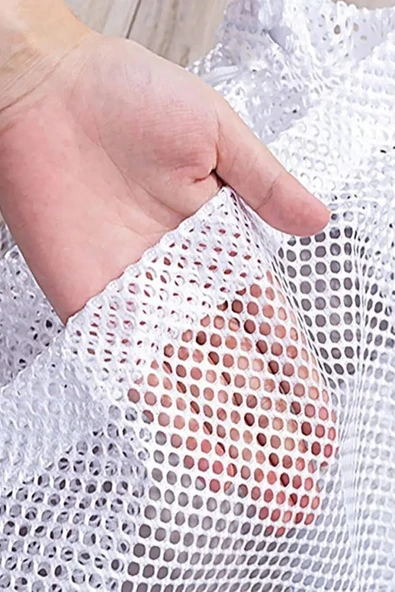 Çamaşır Torbası 80x100 cm Büyük Boy File Hassas Yıkama Filesi Yorgan Perde Nevresim Yıkama Torbası - 2