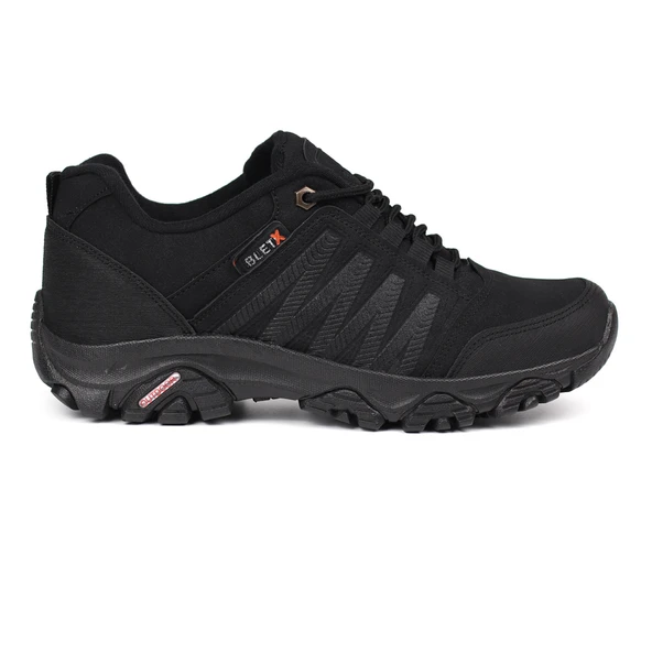 Erkek Siyah Outdoor Trekking Ayakkabı Kaymaz Taban Suya Dayanıklı Hafif Rahat Günlük Yürüyüş ve Dağ Spor Ayakkabısı - 8