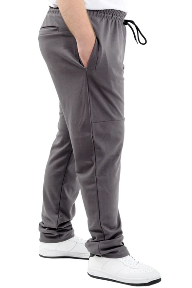 Mode XL Büyük Beden Erkek Eşofman Altı Cepli PARÇALI 24515 Füme - 3