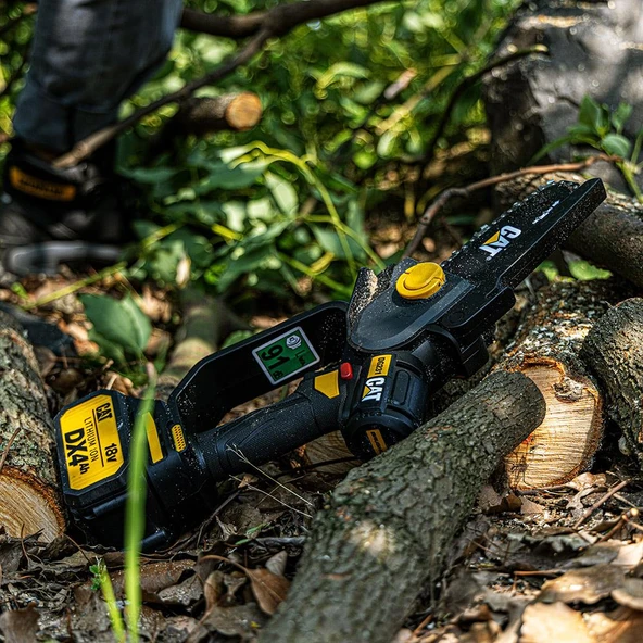 CAT DG231 18Volt 4.0Ah Li-ion 12CM Profesyonel Şarjlı Kömürsüz Zincirli Testere - 8