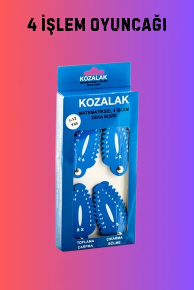 Çocuklara Dört İşlem Öğreten Oyuncak Seti (7-12 Yaş) - 2