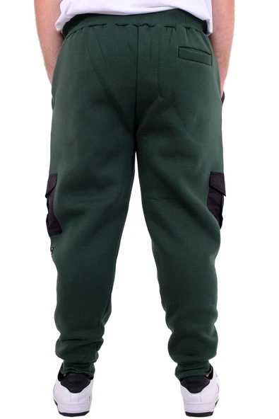 Mode XL Büyük Beden Erkek Eşofman Altı 3 İplik Şardonlu DIVISION 24521 Nefti - Resim 4