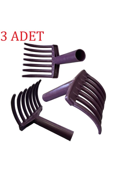 Zeytin Toplama Tırmığı 7 Diş 3 Adet - 2