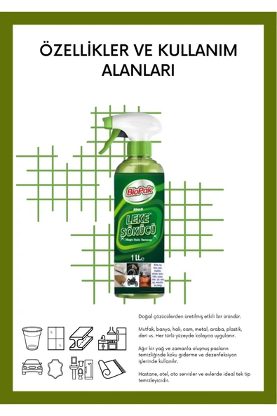 BİOPAK Leke Sökücü Sihirli Yeşil Güç 3'lü - 2