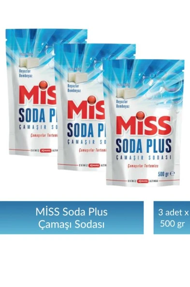 Miss Soda Plus 500 gr x 3 Adet
