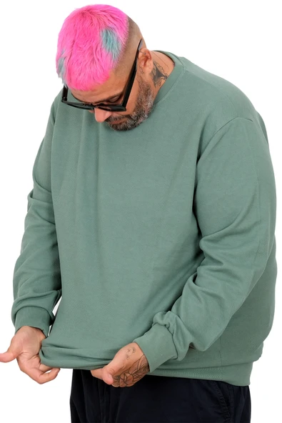 Mode XL Erkek Interlok Sweat Bıs.Yaka Basıc U22465 - 2