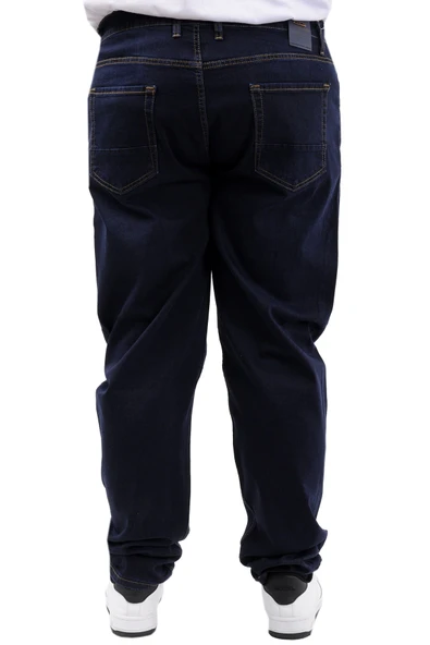 Mode XL Büyük Beden Erkek Kot Pantolon Klasik NEPTN 24900 Lacivert - Resim 4