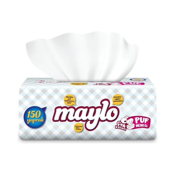 Maylo Puf Mendil 150 Yaprak x 18 Paket (2700 Yaprak) - 2
