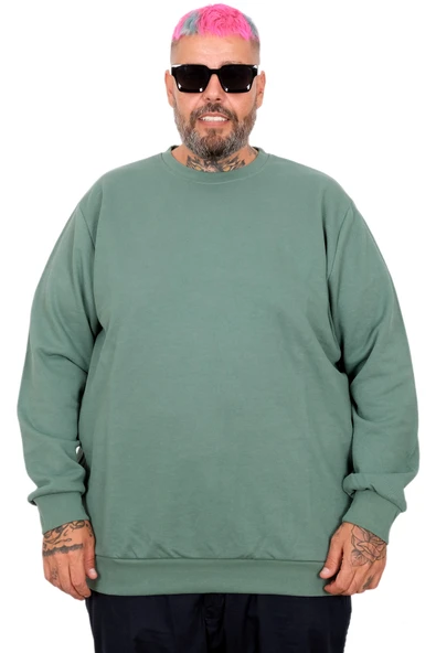 Mode XL Erkek Interlok Sweat Bıs.Yaka Basıc U22465