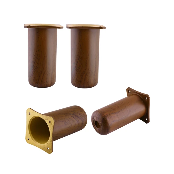 (4 Adet) Plastik Liva Kestane Kahvesi 15 cm Ayak Mobilya Kanepe Koltuk Baza Yükseltme Ayağı Ayakları ürün görseli