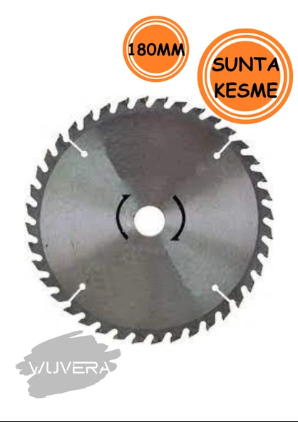 Wuvera 180mm Elmaslı Ahşap Kesme Diski – Güçlü Kesim, Temiz Sonuçlar - Resim 2