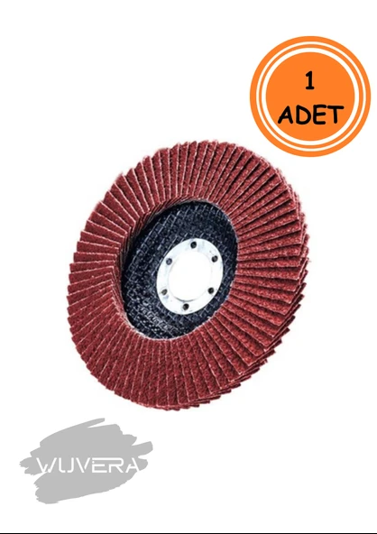 Wuvera 115MM 80 Kum Flap Zımpara – Yüksek Kaliteli Aşındırıcı Disk (1 Adet) - Resim 3