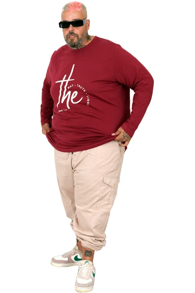 Mode XL Erkek Uzun Kol T-Shirt THE SED U25103 - Resim 3