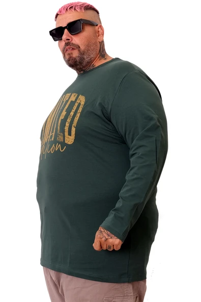 Mode XL Erkek Uzun Kol T-Shirt LIMITED EDITION U25104 - Resim 3