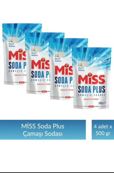 Miss Soda Plus 500 gr x 4 Adet