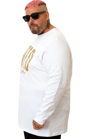 Mode XL Erkek Uzun Kol T-Shirt LIMITED EDITION U25104 - Resim 3