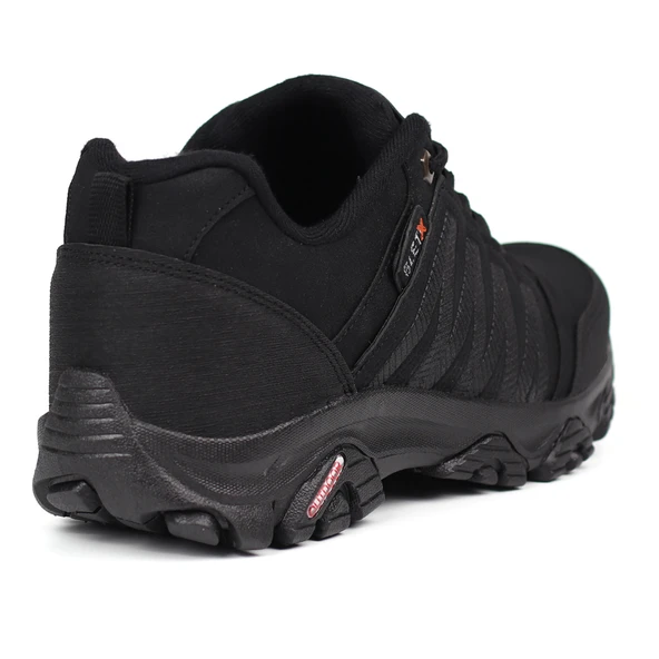 Erkek Siyah Outdoor Trekking Ayakkabı Kaymaz Taban Suya Dayanıklı Hafif Rahat Günlük Yürüyüş ve Dağ Spor Ayakkabısı - 5