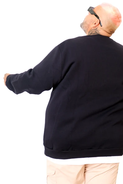 Mode XL Battal Beden Bis Yaka Sweat 4 U25809 - Resim 4