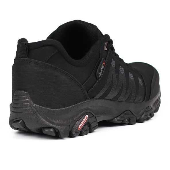 Erkek Siyah Füme Outdoor Trekking Ayakkabı Kaymaz Taban Suya Dayanıklı Hafif Rahat Günlük Yürüyüş ve Dağ Spor Ayakkabısı - 5