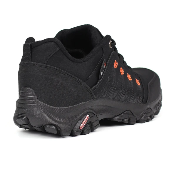Erkek Siyah Oranj Outdoor Trekking Ayakkabı Kaymaz Taban Suya Dayanıklı Hafif Rahat Günlük Yürüyüş ve Dağ Spor Ayakkabısı - Resim 13