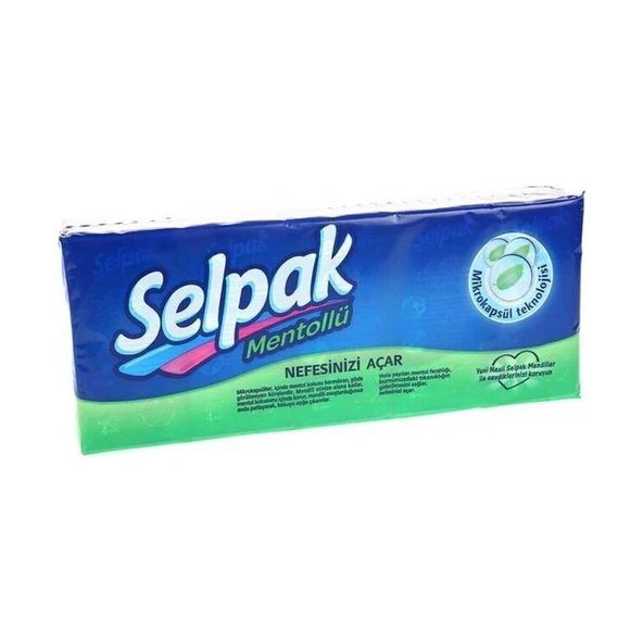 Selpak Mentollü Mendil 10 x 10 Paket (100 Adet) - 2