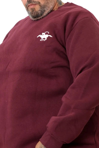 Mode XL Büyük Beden Erkek Sweat Bisiklet HORSE U25812 - Resim 2