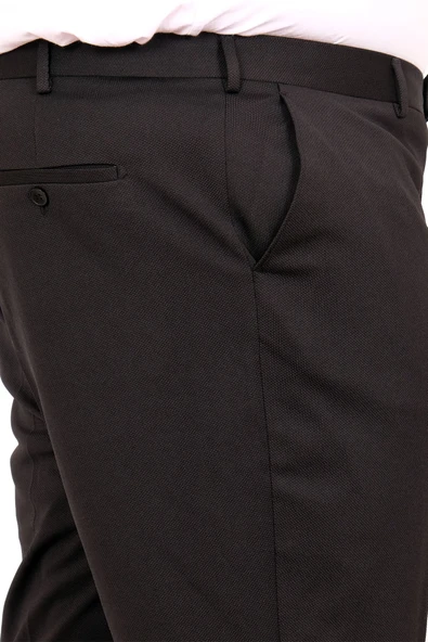 Mode XL Büyük Beden Erkek Kumaş Pantolon 21027 Siyah - 3