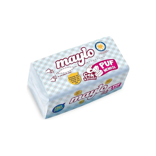 Maylo Puf Mendil 150 Yaprak x 18 Paket (2700 Yaprak) - 3