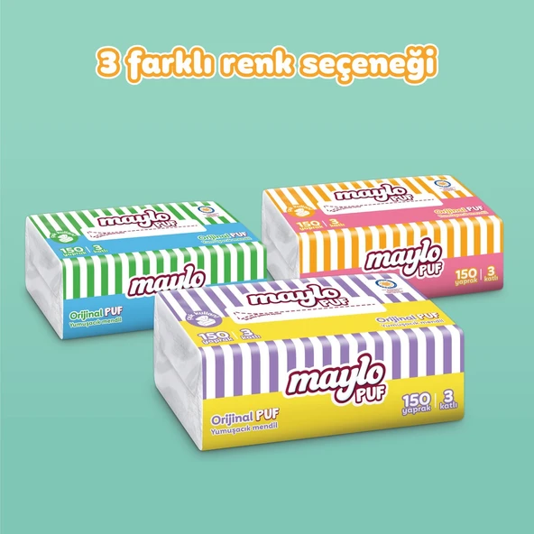 Maylo Puf Mendil 150'li Tek Paket - 3