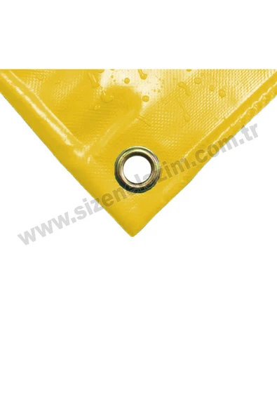 sizenelazım 60cm x 4.5m  Sarı PVC Su Geçirmez Balkon Demiri Korkuluk Çit Branda - Resim 3