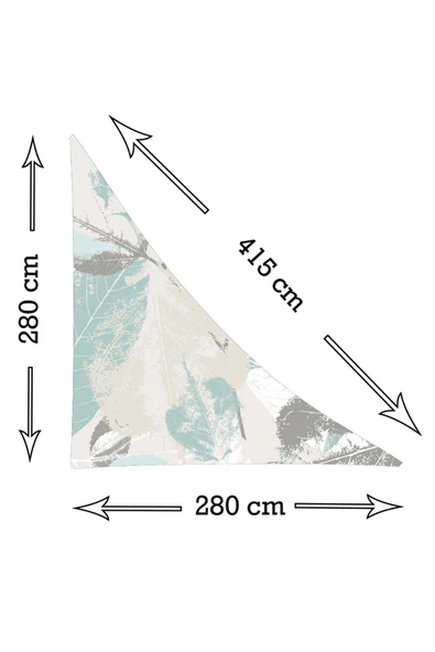 sizenelazım Üçgen Oxford Su İtici Kumaş Dekoratif Gölgelik 3 mt x 3 mt x 4.25 mt - Resim 2