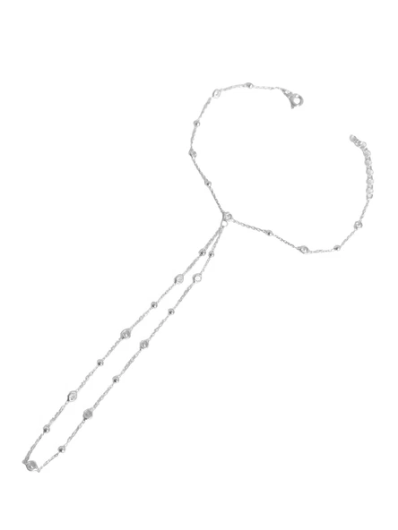 Top Zincir ve Taşlı Gümüş Şahmeran Bileklik – Trend Gümüş Aksesuar - Gold Renk - 5