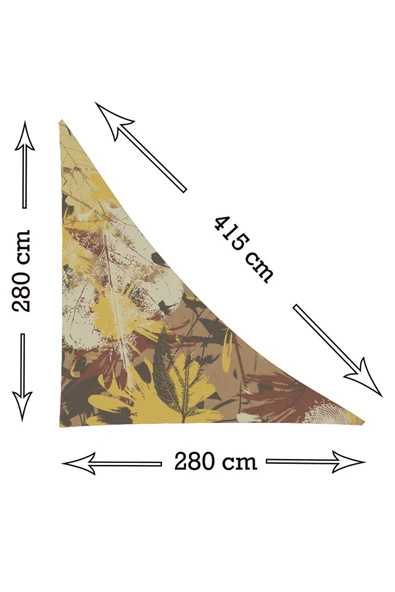 sizenelazım Üçgen Oxford Su İtici Kumaş Dekoratif Gölgelik 3 mt x 3 mt x 4.25 mt - Resim 2