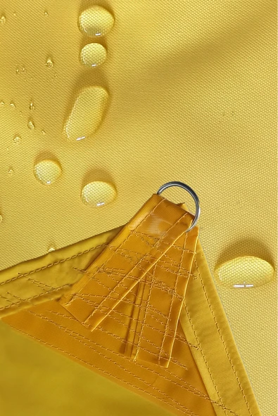 sizenelazım Üçgen Oxford Su İtici Kumaş Dekoratif Gölgelik 3 mt x 3 mt x 4.25 mt - Resim 3