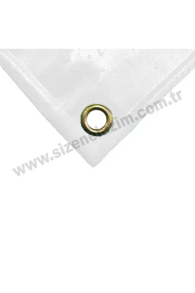 sizenelazım 70cm x 5m  Beyaz PVC Su Geçirmez Balkon Demiri Korkuluk Çit Branda - Resim 3