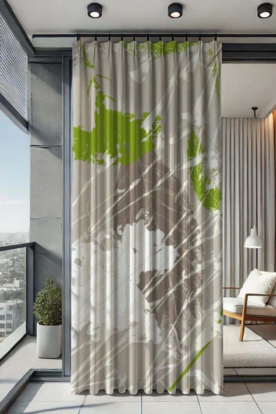 sizenelazım Su Geçirmez Desenli Oxford Balkon Perdesi Güneşlik ve Yağmurluk Renk ve 200 cm Boy Ölçü Seçenekli ürün görseli