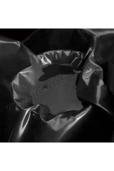 sizenelazım 50cm x 4m  Siyah PVC Su Geçirmez Balkon Demiri Korkuluk Çit Branda - Resim 4