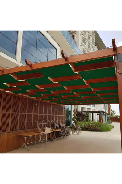 sizenelazım 70cm x 5m Yeşil Su Geçirmez Dekoratif Gölgelik Battı Çıktı ürün görseli