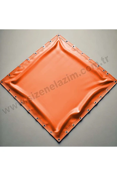 sizenelazım 50cm x 7m  Turuncu PVC Su Geçirmez Balkon Demiri Korkuluk Çit Branda - Resim 6