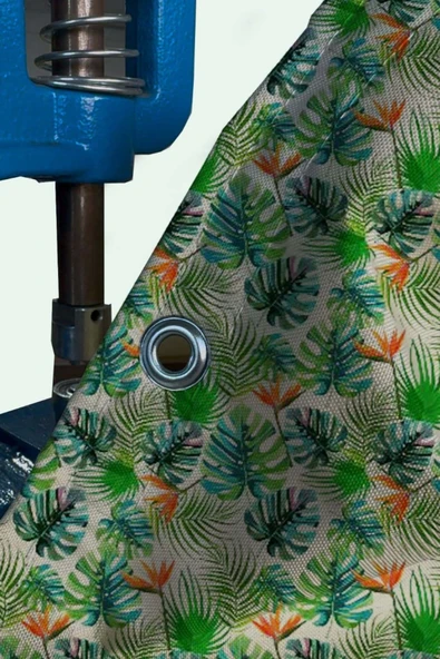 sizenelazım 90cm x 3m  Monstera  Balkon Bahçe Çit Brandası  Su İtici, UV Koruyucu, Dekoratif Örtü - Resim 2